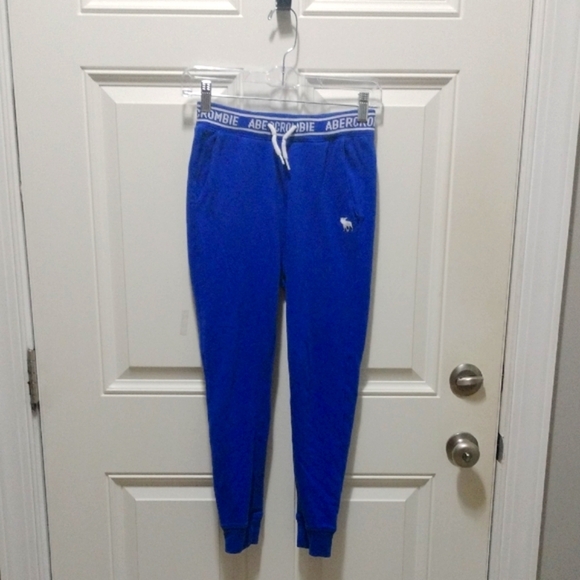 Abercrombie Kids Royal Blue Sweatpants Size 9/10 - Picture 1 of 6